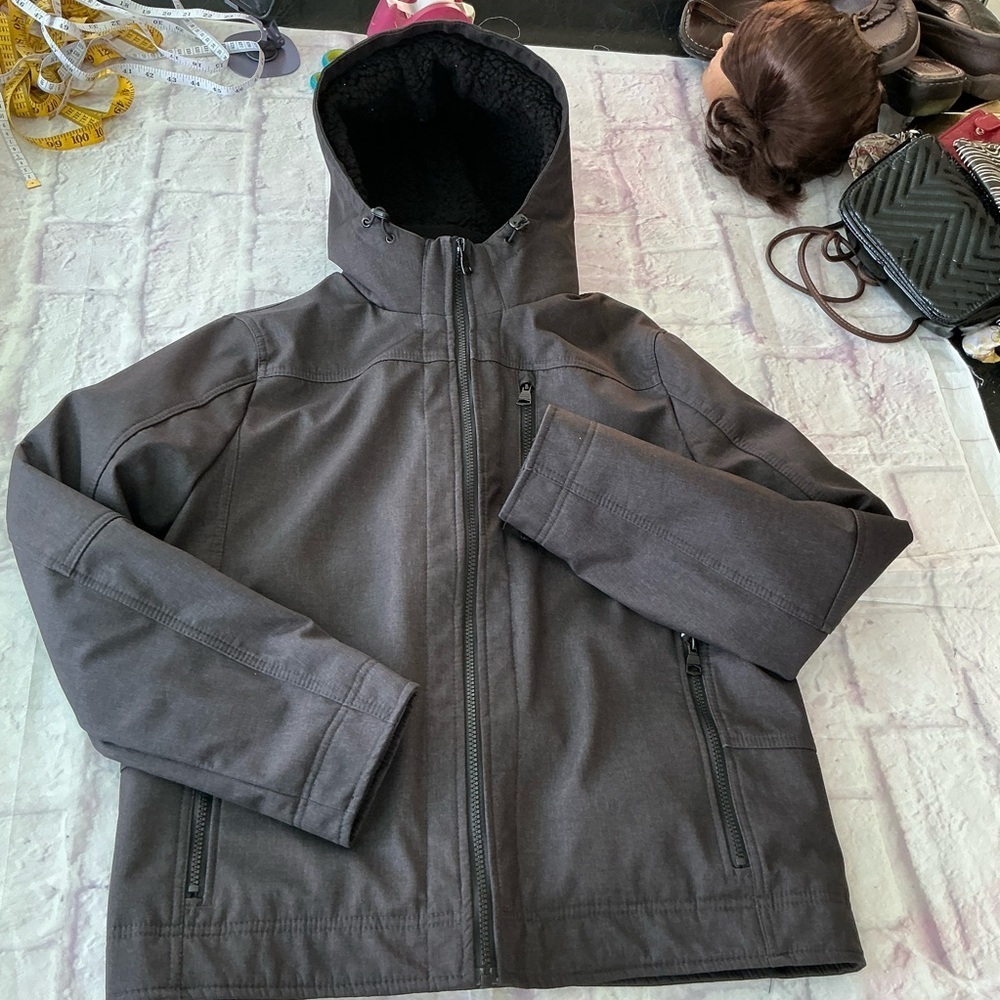 Nautica Men's Winter Snow Double Layered Charcoal Performance Jacket Size Small - Picture 4 of 8